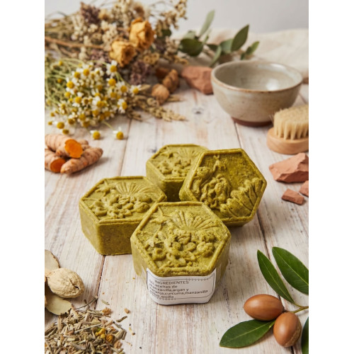 Champú sólido Manzanilla y Cúrcuma